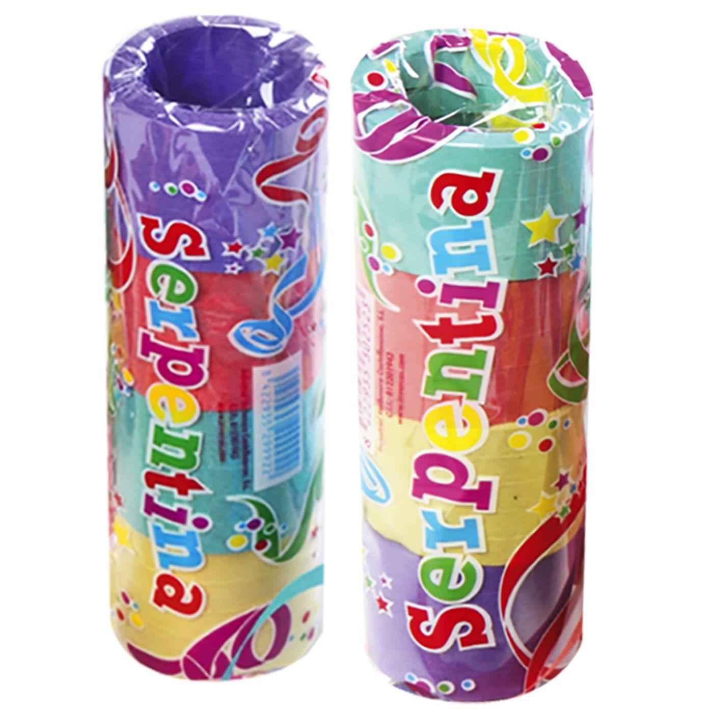 Carnavalista Colorful serpentine streamers 16.5x5cm