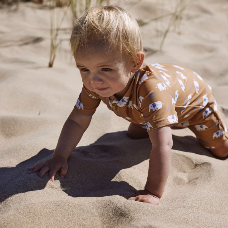 Kid's swimsuit with UV50 protection-Fresk Elephant-3M-8Y