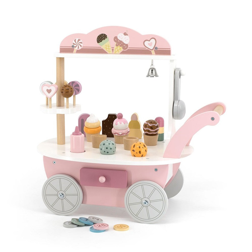 Ξύλινο παιδικό παιχνίδι παγωτατζίδικο 44x44xΒ26cm
